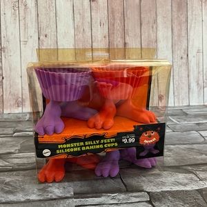 Wilton Monster Silly Feet Silicone Baking Cups NIB